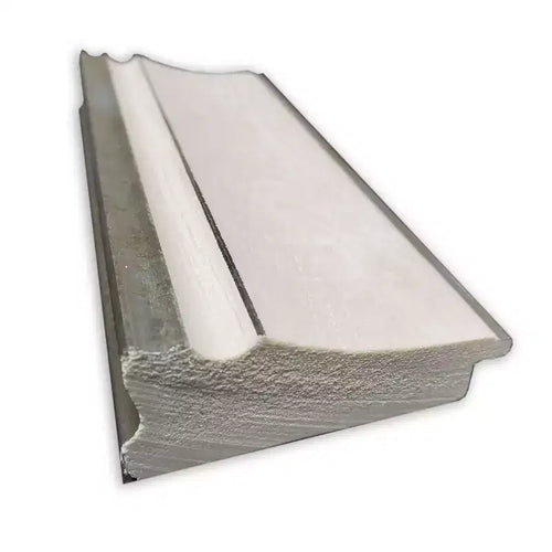 Specchio a figura intera 19" x 53" senza smussatura Trio White Wash Silver da appendere alla porta - Amanti Art: Cornice in polistirene, include hardware per il montaggio