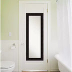 Specchio da porta in legno Espresso Portico Amanti Art 51 cm x 137 cm senza smussatura - Sopraporta, intero, a rettangolo lungo