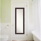 Specchio da porta 45,7 x 132 cm Signore Bronze non smussato in legno – Amanti Art: Da appendere alla porta, da parete