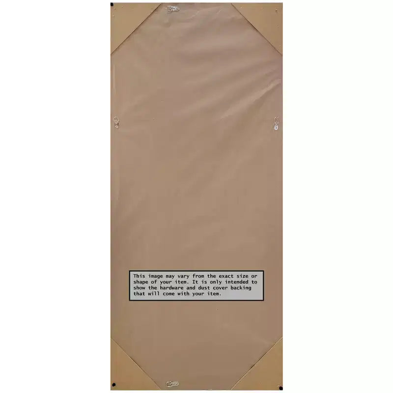 Specchio da appoggio Flair non smussato 28" x 64" in patina d'argento - Amanti Art