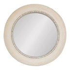 Kate & Laurel All Things Decor 26"x26" Jonesport Round Wall Mirror Natural