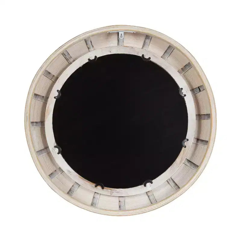 Specchio da parete rotondo Jonesport 26"x26" naturale