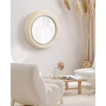 Specchio da parete rotondo Jonesport 26"x26" naturale