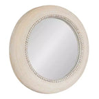 Specchio da parete rotondo Jonesport 26"x26" naturale