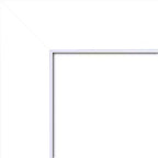 Specchio da parete Corvino bianco, in legno, senza bisello, 58 x 73 cm - Amanti Art: rettangolare moderno, include l'hardware per il montaggio