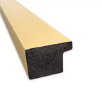 Specchio da parete stretto Grace 38" x 26" senza bordo spazzolato oro - Amanti Art: Rettangolare, montaggio a parete, cornice in polistirene