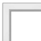 Specchio da parete per bagno Amanti Art con cornice in EVA, non smussato, 24" x 30", bianco: rettangolare, cornice in polistirene, montato a parete