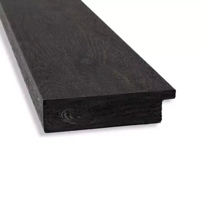 Specchio da parete rustico in assi color espresso senza smussature 42" x 30" - Amanti Art
