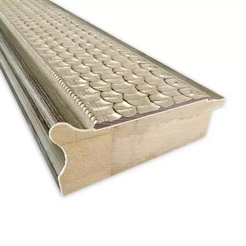 Specchio da parete in legno argentato Traforo non smussato 24" x 30" - Amanti Art