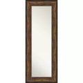 22" x 56" Non-Beveled Ballroom Bronze Full Length on The Door Mirror - Amanti Art: Includes Hanging Hardware