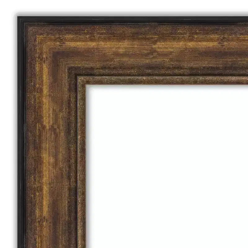 Specchio da Porta a Figura Intera in Bronzo Non Smussato per Sala da Ballo 22" x 56" - Amanti Art: Hardware per Appendere Incluso