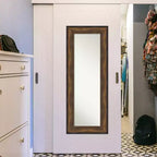 Specchio da Porta a Figura Intera in Bronzo Non Smussato per Sala da Ballo 22" x 56" - Amanti Art: Hardware per Appendere Incluso