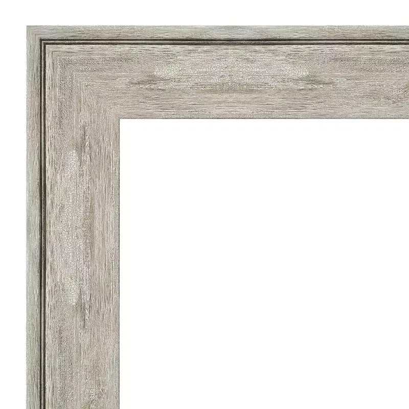 Specchio da parete quadrato 31" x 31" con cornice craquelé, nessun assemblaggio richiesto - Amanti Art