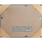 Specchio da parete in legno di gufo marrone non smussato da 34" x 28" - Amanti Art: Stile moderno, rettangolare, include hardware di montaggio