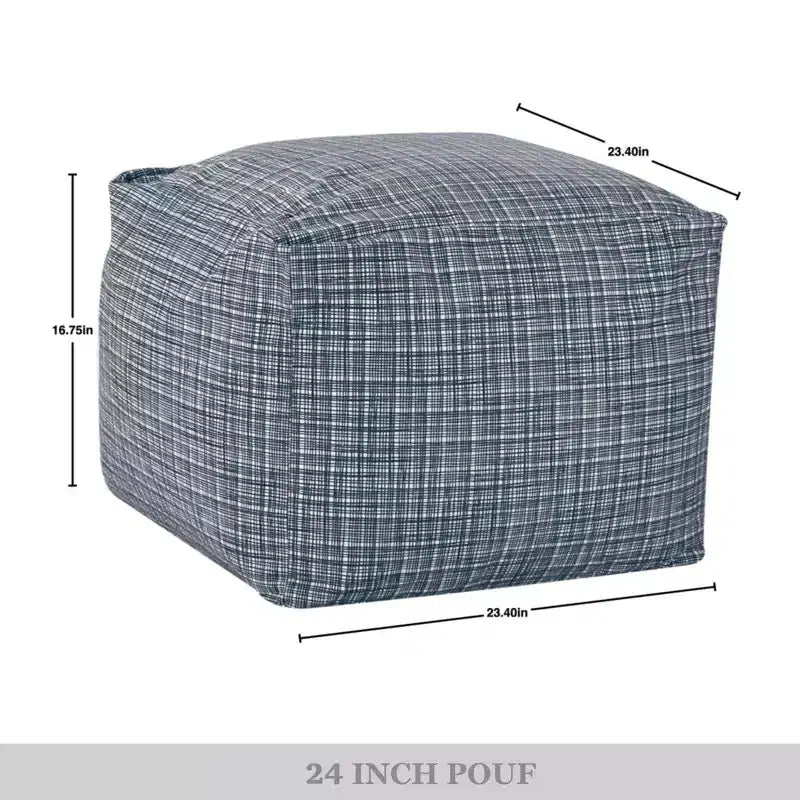 Pouf in velluto da 24 pollici