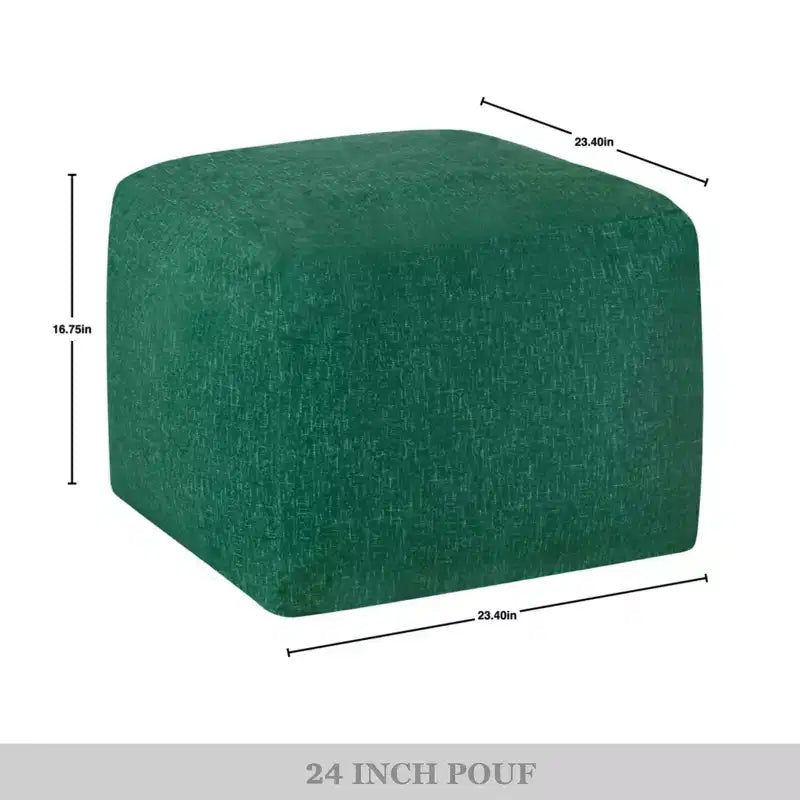 Pouf in velluto da 24 pollici