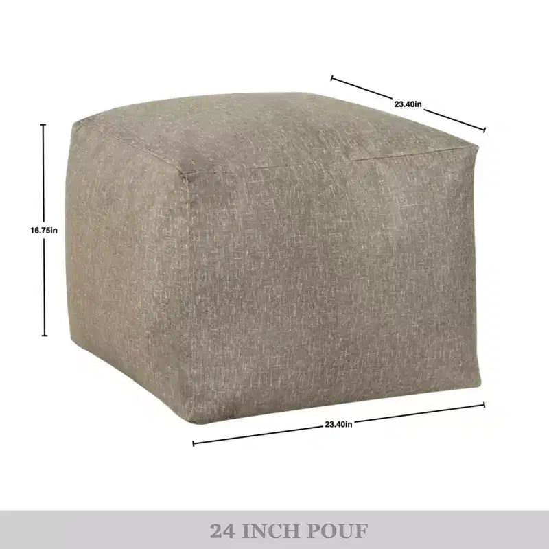Pouf in velluto da 24 pollici