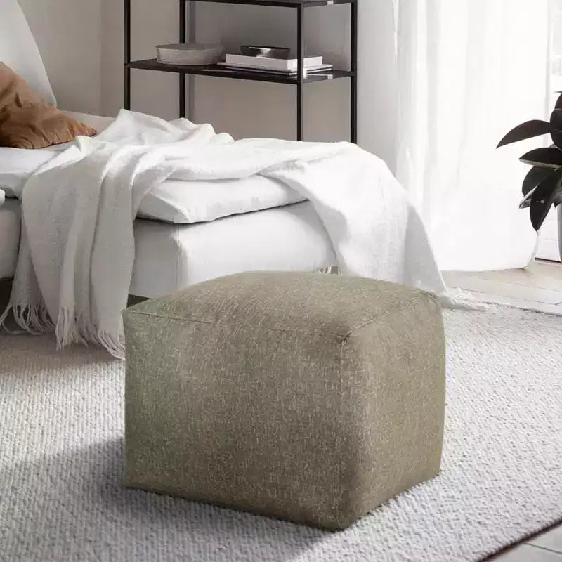 Pouf in velluto da 24 pollici