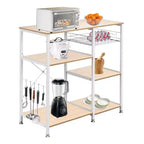 Scaffale da cucina a 3 livelli per microonde con ripiano per fornetto