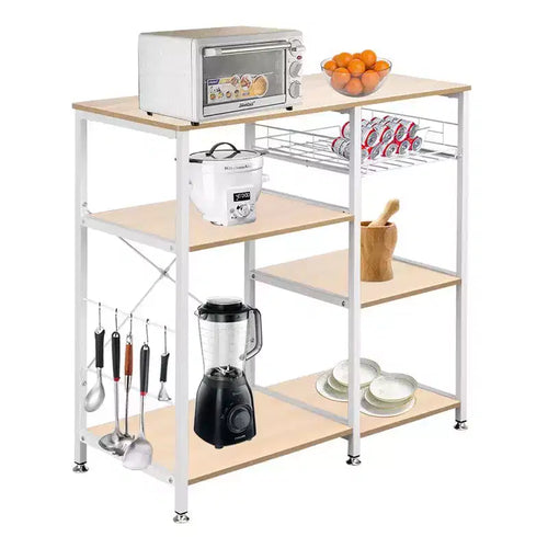 Scaffale da cucina a 3 livelli per microonde con ripiano per fornetto
