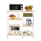 Scaffale da cucina a 3 livelli per microonde con ripiano per fornetto