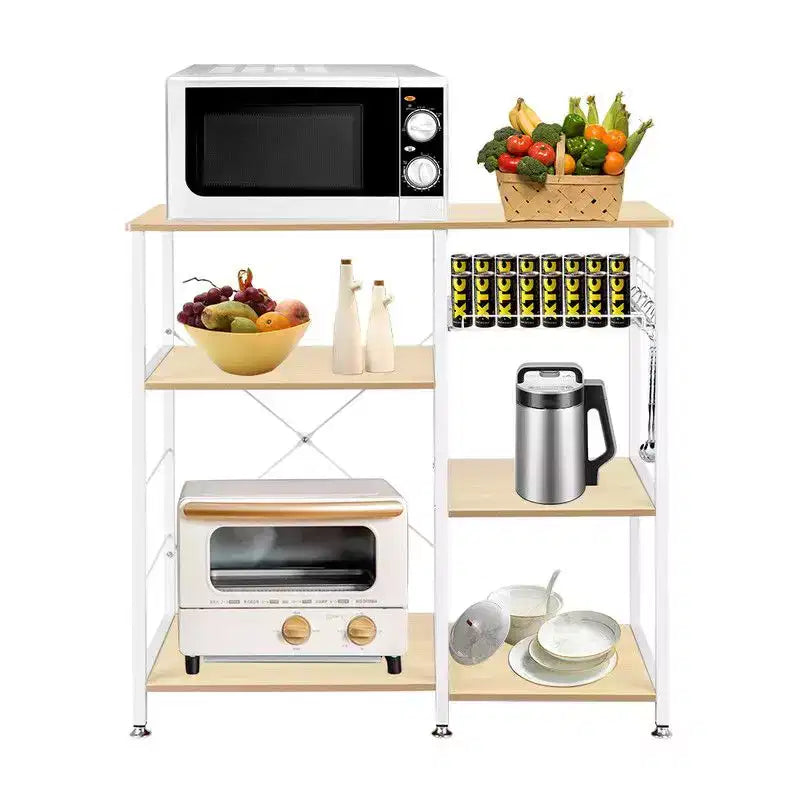 Scaffale da cucina a 3 livelli per microonde con ripiano per fornetto