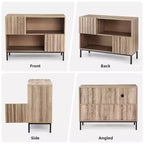 Credenza con ripiano espositivo, Mobile credenza a buffet, Tavolino consolle d'accento per divano