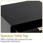 Cassettiera Karl Home a 6 cassetti in MDF nero larghezza 72 cm