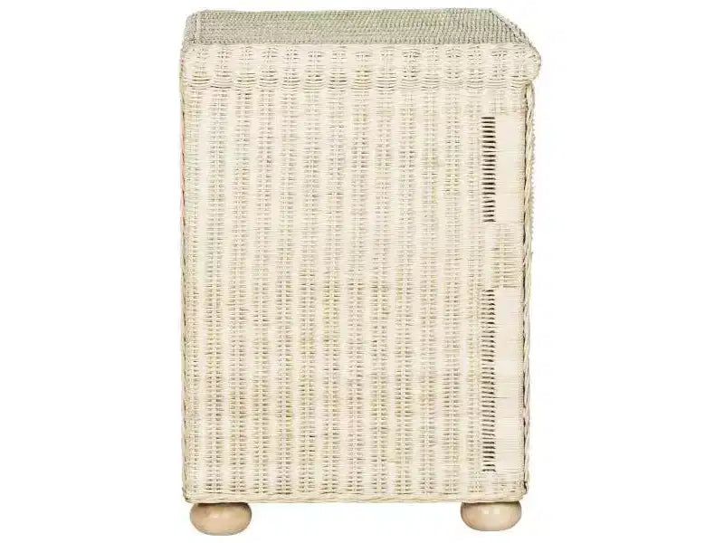 Comodino Adira Wicker - SEA8002 - Bianco Decapato - Safavieh