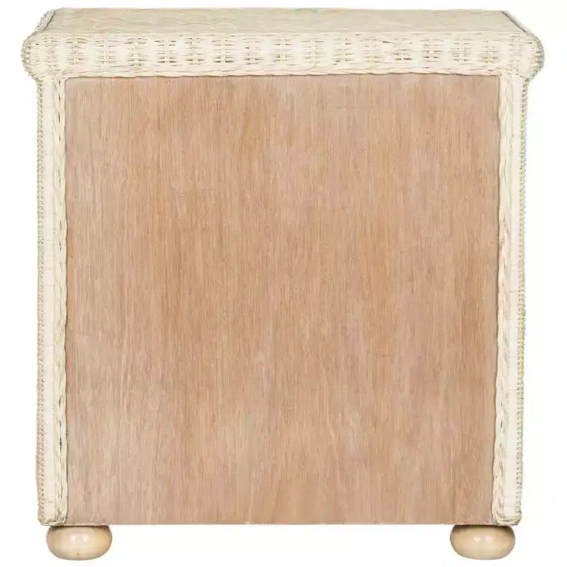 Comodino Adira Wicker - SEA8002 - Bianco Decapato - Safavieh