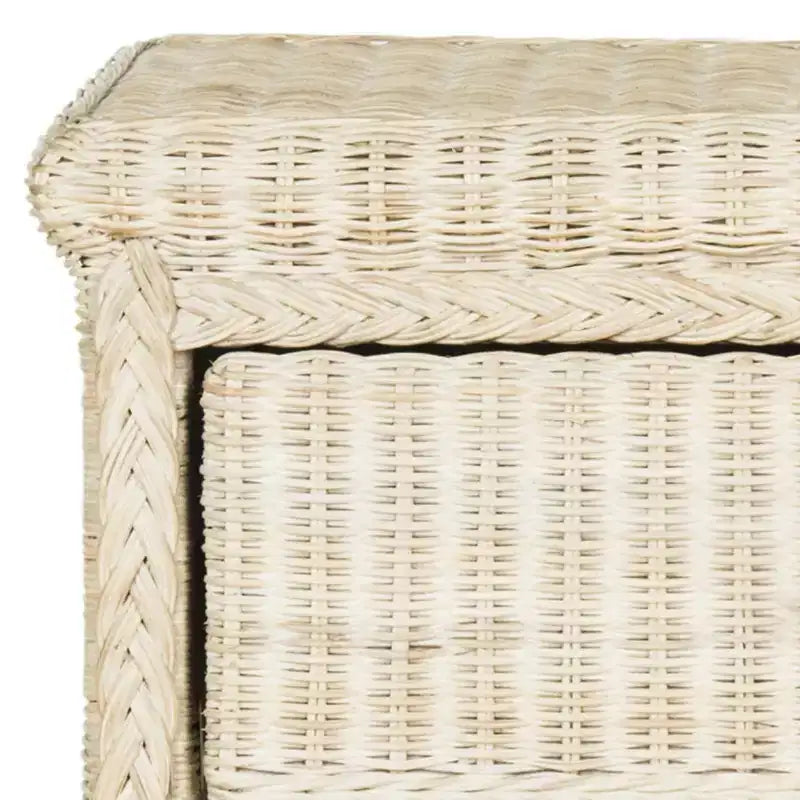 Comodino Adira Wicker - SEA8002 - Bianco Decapato - Safavieh