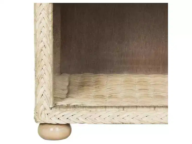 Comodino Adira Wicker - SEA8002 - Bianco Decapato - Safavieh