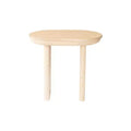 HomeRoots 22 Natural Solid Wood Oval Sled End Table