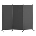 VEVOR Room Divider, 3 Panel Room Dividers and Folding Privacy Screens, Fabric Partition Room Dividers for Office, Bedroom, Dining Room, Gray
