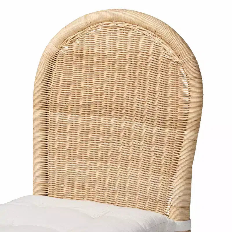 bali & pari Bilu Sgabelli da bancone bohémien in rattan naturale, set da 2 pezzi