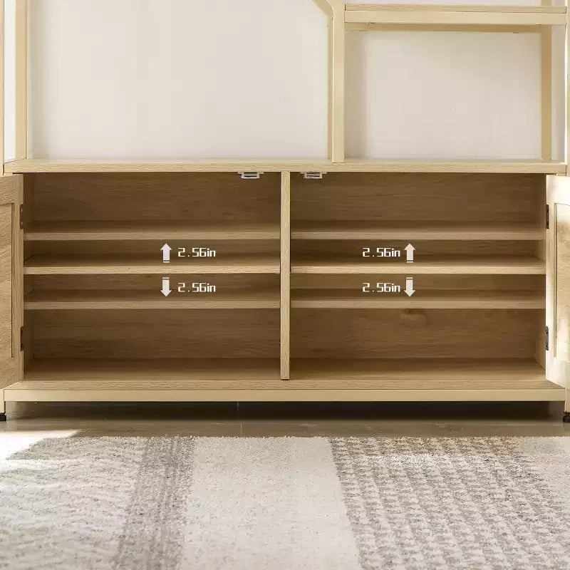 Libreria Moderna in Legno con Mobiletto e 7 Ripiani GDFStudio Yedda da 75.6