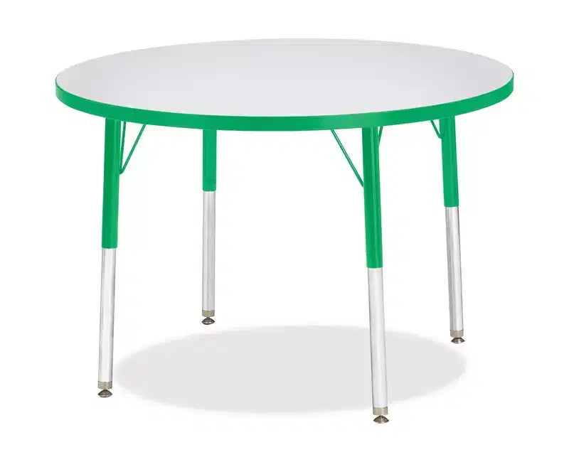 Tavolo rotondo Jonti-Craft Berries con bordo colorato altezza adulto (36 x 36) in verde