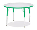 Tavolo rotondo Jonti-Craft Berries con bordo colorato altezza adulto (36 x 36) in verde