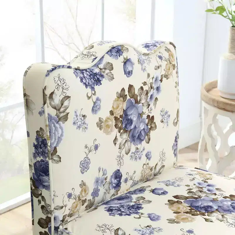 Sedia da Pranzo Elegante Okak in Flanella, Sedia Accent con Cuscino Morbido, Sedia da Soggiorno con Cuscino Abbinato per Salotto e Camera da Letto