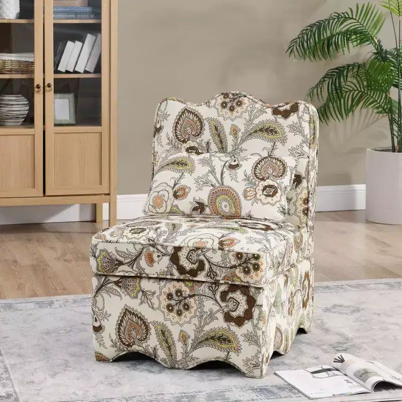 Sedia da Pranzo Elegante Okak in Flanella, Sedia Accent con Cuscino Morbido, Sedia da Soggiorno con Cuscino Abbinato per Salotto e Camera da Letto