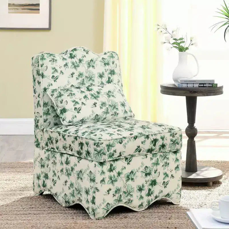 Sedia da Pranzo Elegante Okak in Flanella, Sedia Accent con Cuscino Morbido, Sedia da Soggiorno con Cuscino Abbinato per Salotto e Camera da Letto