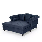 Christopher Knight Home Brynn 62 Divano a doppia chaise longue imbottito capitonné vintage