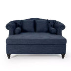 Christopher Knight Home Brynn 62 Divano a doppia chaise longue imbottito capitonné vintage
