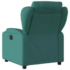 Poltrona Reclinabile Massaggiante Elettrica vidaXL Verde Scuro