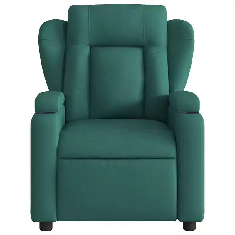 Poltrona Reclinabile Massaggiante Elettrica vidaXL Verde Scuro