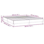 vidaXL Letto a Piattaforma California King, Rivestito in Similpelle, Bianco, Senza Materasso