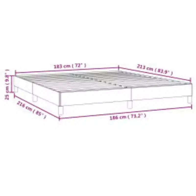 vidaXL Letto a Piattaforma California King, Rivestito in Similpelle, Bianco, Senza Materasso