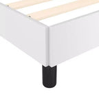vidaXL Letto a Piattaforma California King, Rivestito in Similpelle, Bianco, Senza Materasso