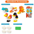 Set Tavolo e Sedie per Bambini 8 in 1, Tavolo Pieghevole per Attività per Bambini, Tavolo per Attività per Bambini, Tavolo da Costruzioni, Tavolo ad Acqua, Tavolo della Sabbia, Tavolo Sensoriale