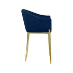 Meridian Furniture, Sgabello da bancone Xavier in velluto blu navy